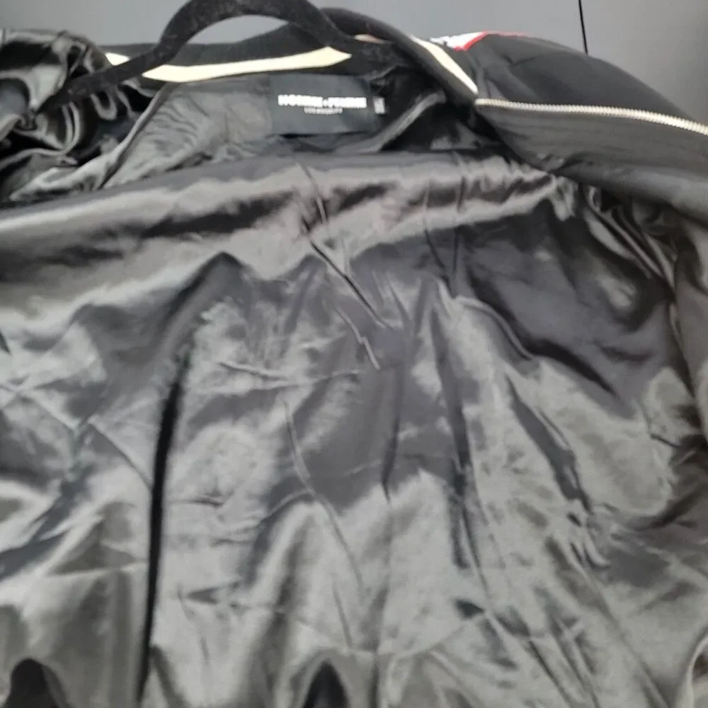 Homme + Femme LA Unisex 2XL Jacket Black Track Bomber Men Street Wear Unisex